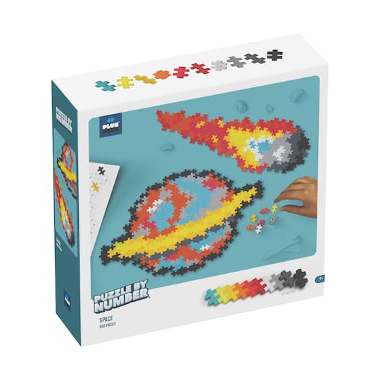 Puzzle By Number - Space: 500 Pcs By Plus-Plus | 8.75" x 8.75" x 2.5" | Michaels®